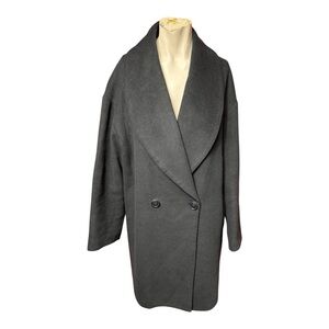 Women's Double-Breasted Gray Coat